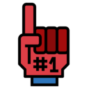sports and competition,sport,hand,number,glove,foam,first,foam hand